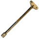 Gas valve key with 5/16-inch socket, brass finish, 8-inch handle