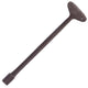 Gas valve key with 5/16-inch socket, dark bronze finish, 8-inch handle