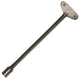 Gas valve key with 5/16-inch socket, pewter finish, 8-inch handle