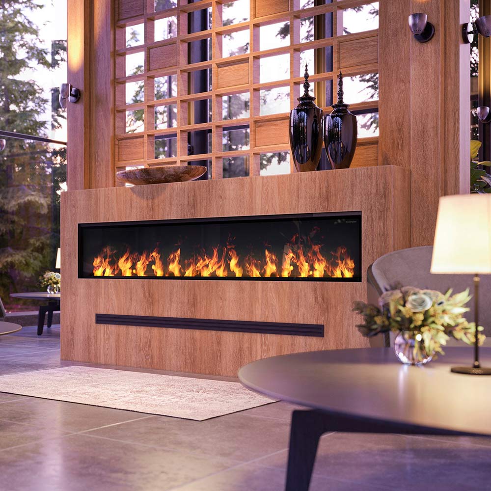 Dimplex Opti-Myst Linear Electric Fireplace, 86-Inch – Fireplaces
