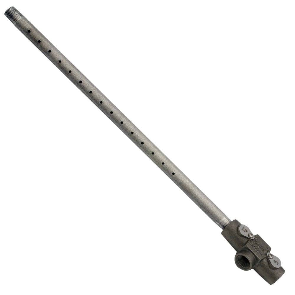 Dante Stainless Steel Gas Fireplace Log Lighter Burner Pipe with T Mixer