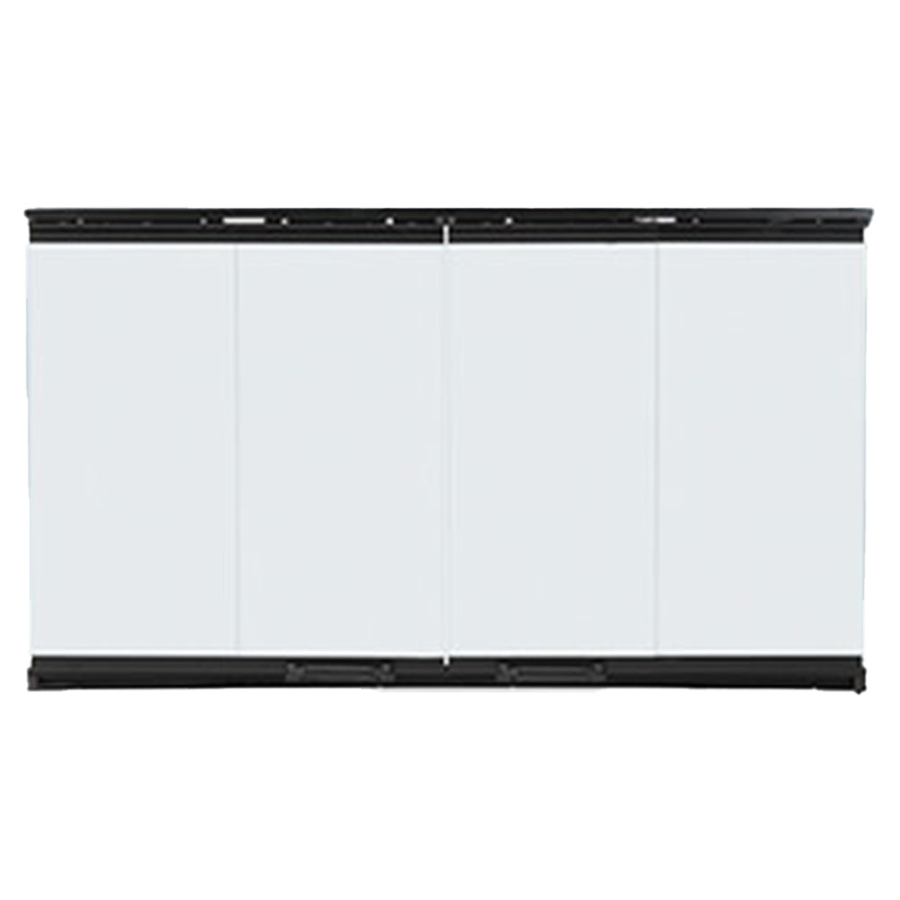 Majestic 36-Inch Original Bi-Fold Glass Doors for Royalton Series, Black Trim