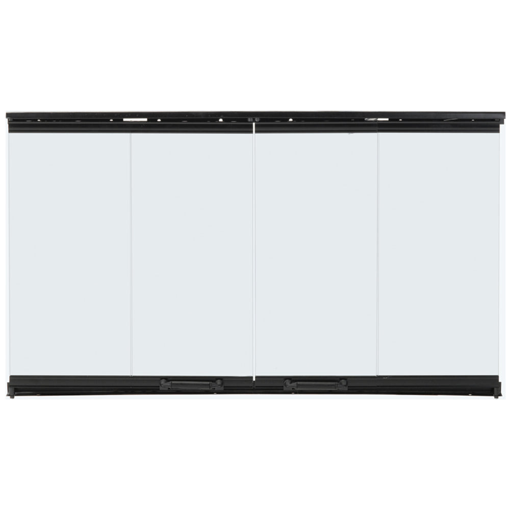 Majestic 36-Inch Original Bi-Fold Glass Doors for Biltmore Series, Black Trim