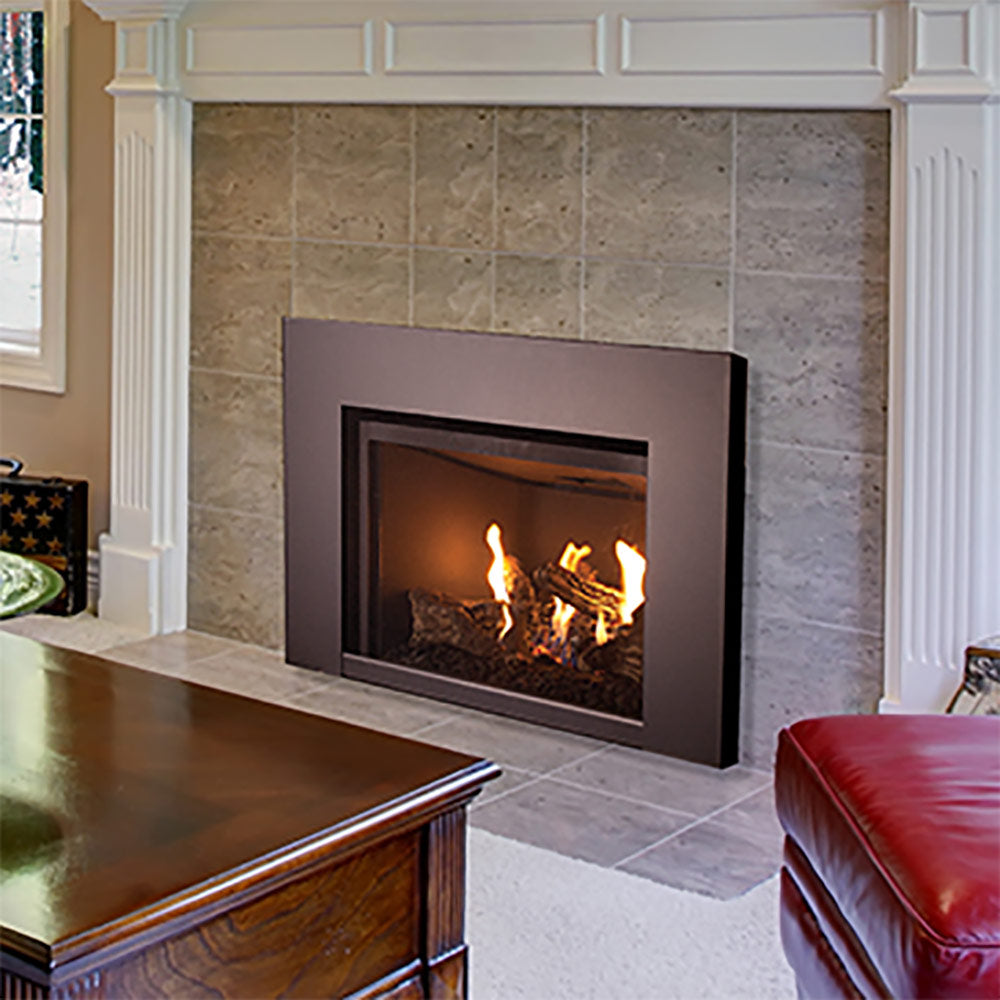 Superior DRI2032 32-Inch Electronic Ignition Direct Vent Gas Fireplace Insert with Aged Oak Logs
