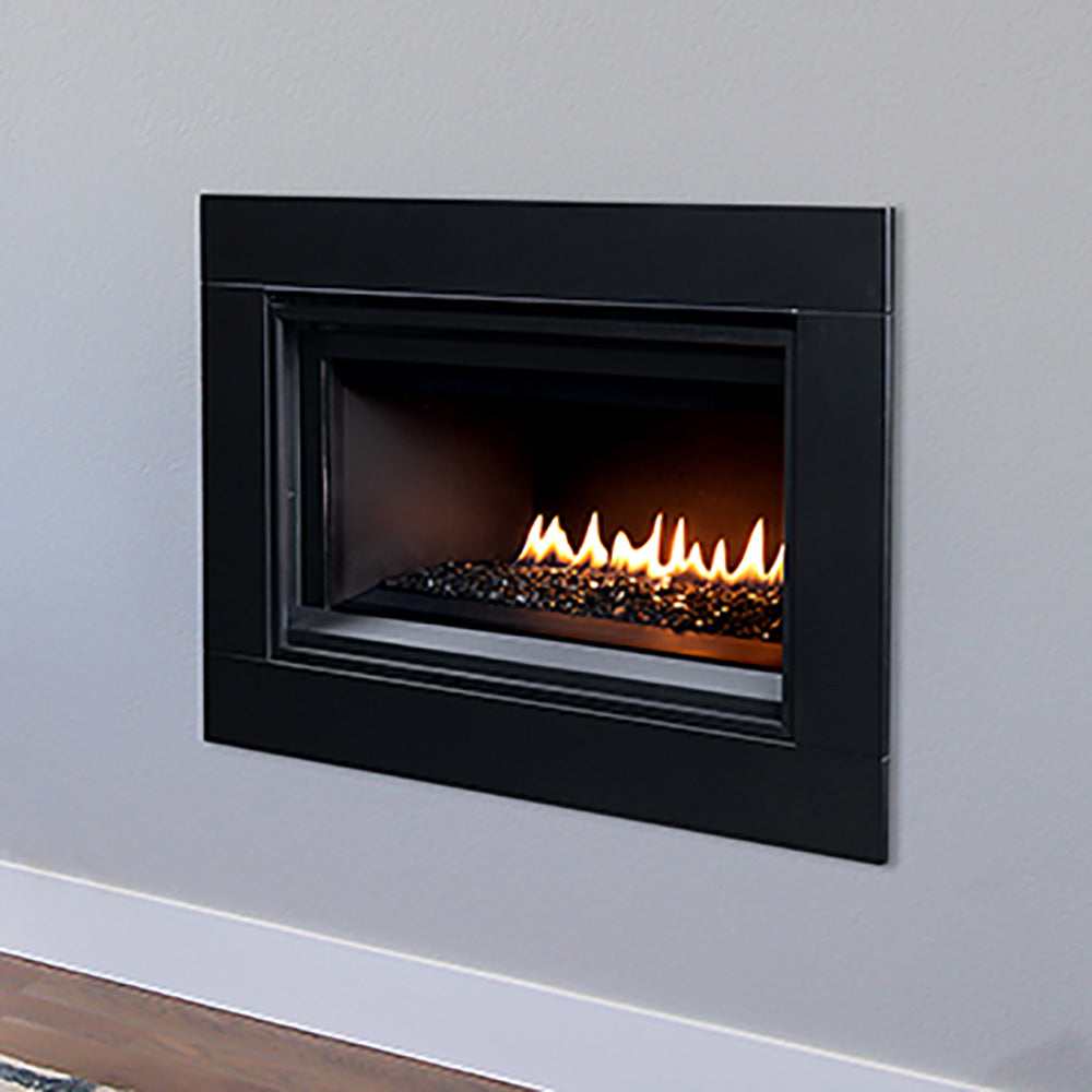 Superior 55in EI DV Gas Fireplace w/ Crushed Glass Media