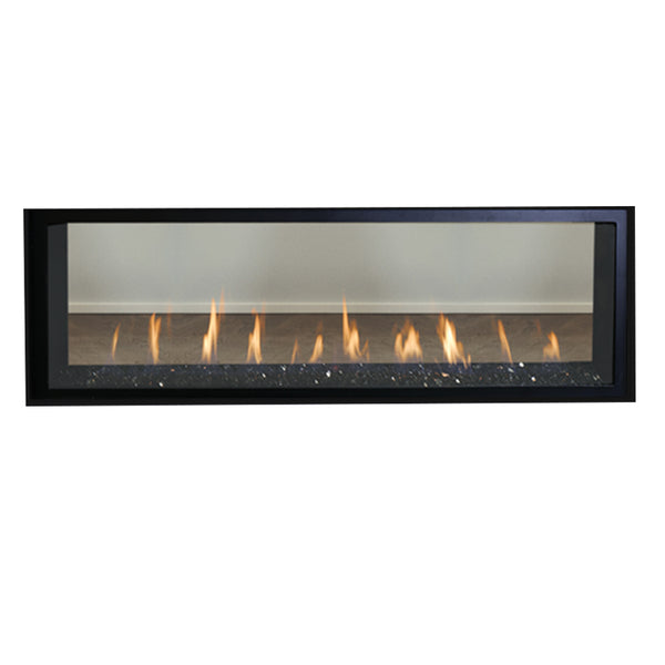 Superior 72in EI DV See-Through Gas Fireplace w/ Crushed