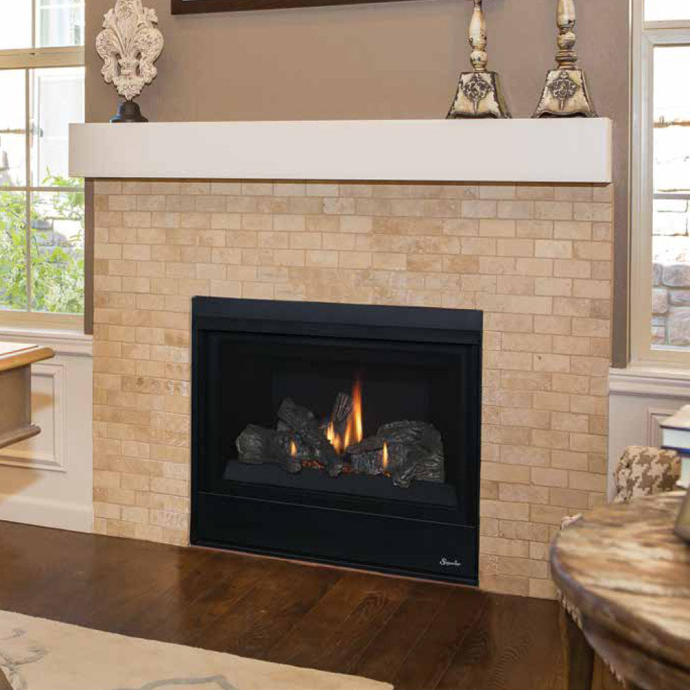 Superior DRT2033 33-Inch Electronic Ignition Direct Vent Gas Fireplace with Aged Oak Logs