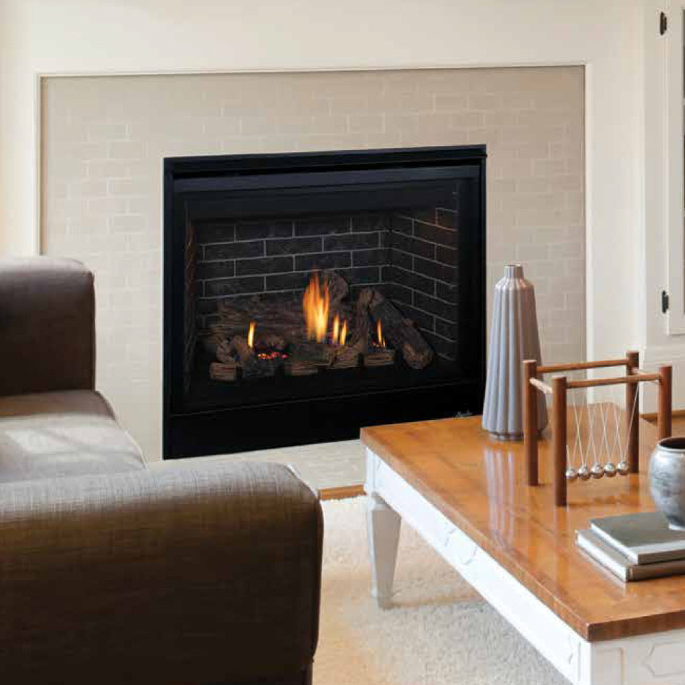 Superior DRT3540 40-Inch Electronic Ignition Direct Vent Gas Fireplace with Remote & Charred Oak Logs