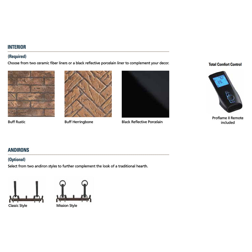 Superior DRT6345 45-Inch Electronic Ignition Direct Vent Gas Fireplace with Remote & Split Oak Logs