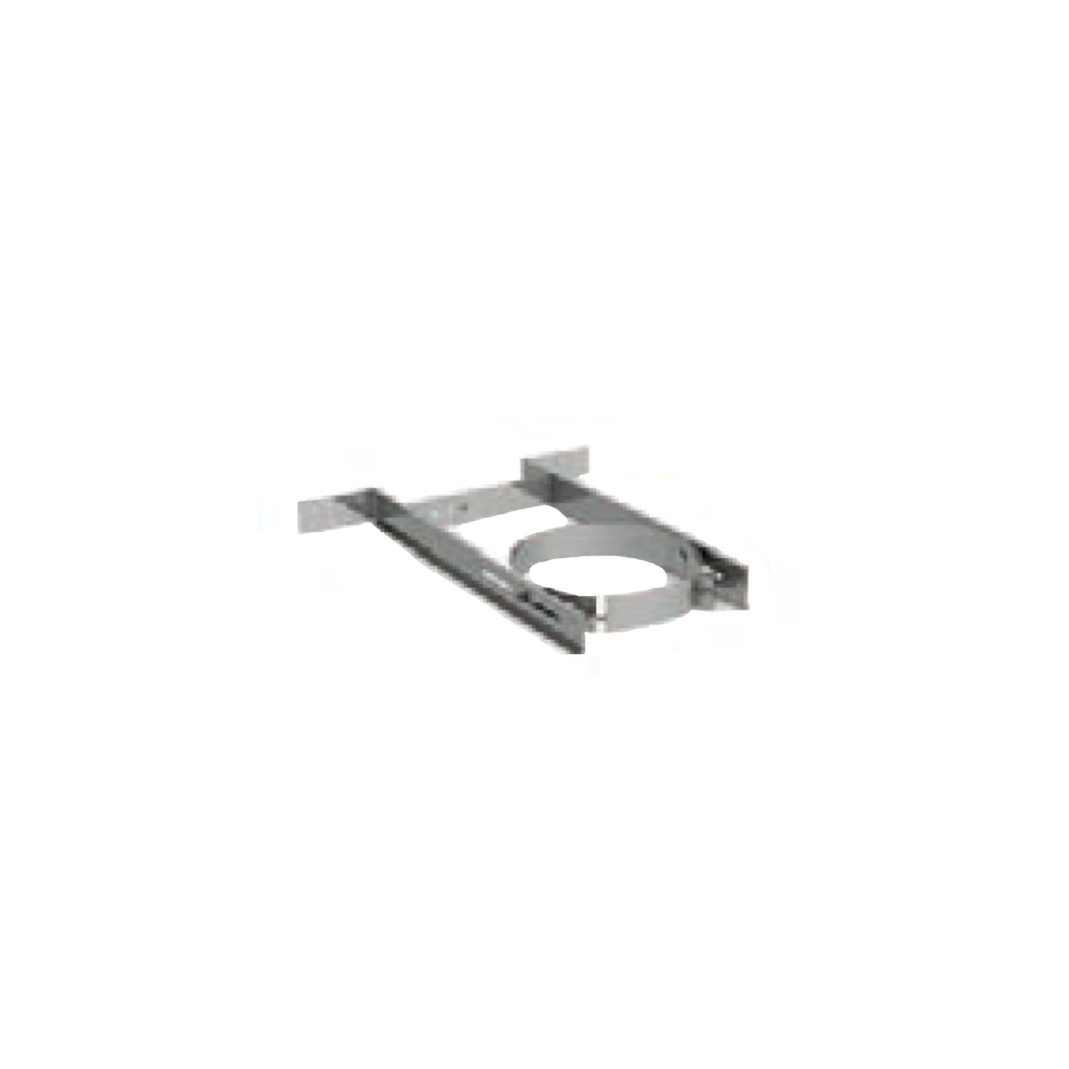 Adjustable extended wall strap for 6- and 8-inch vents, metal bracket with slots