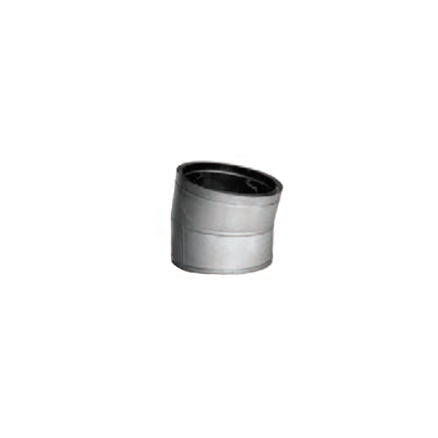 Galvanized steel vent elbow, 12-inch diameter, angled pipe fitting