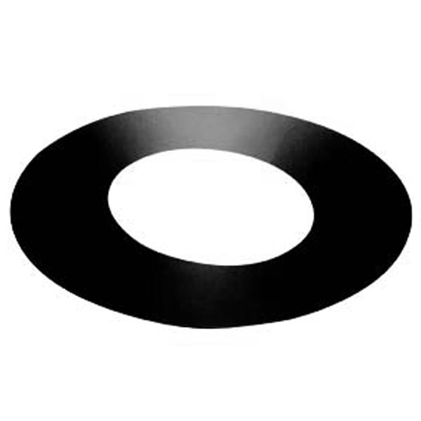 Black roof support trim collar ring with center opening