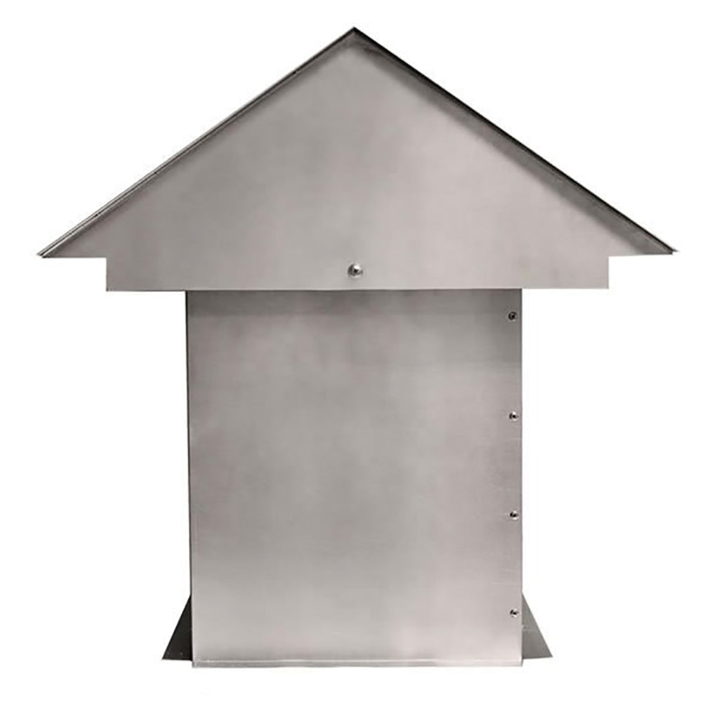 White Mountain Hearth vertical conversion kit, gray metal vent hood with screws