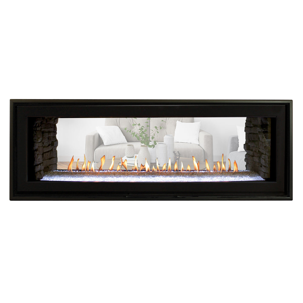 White Mountain Hearth DVLL48SP Boulevard Direct Vent Double Sided Linear Fireplace, 48-Inches