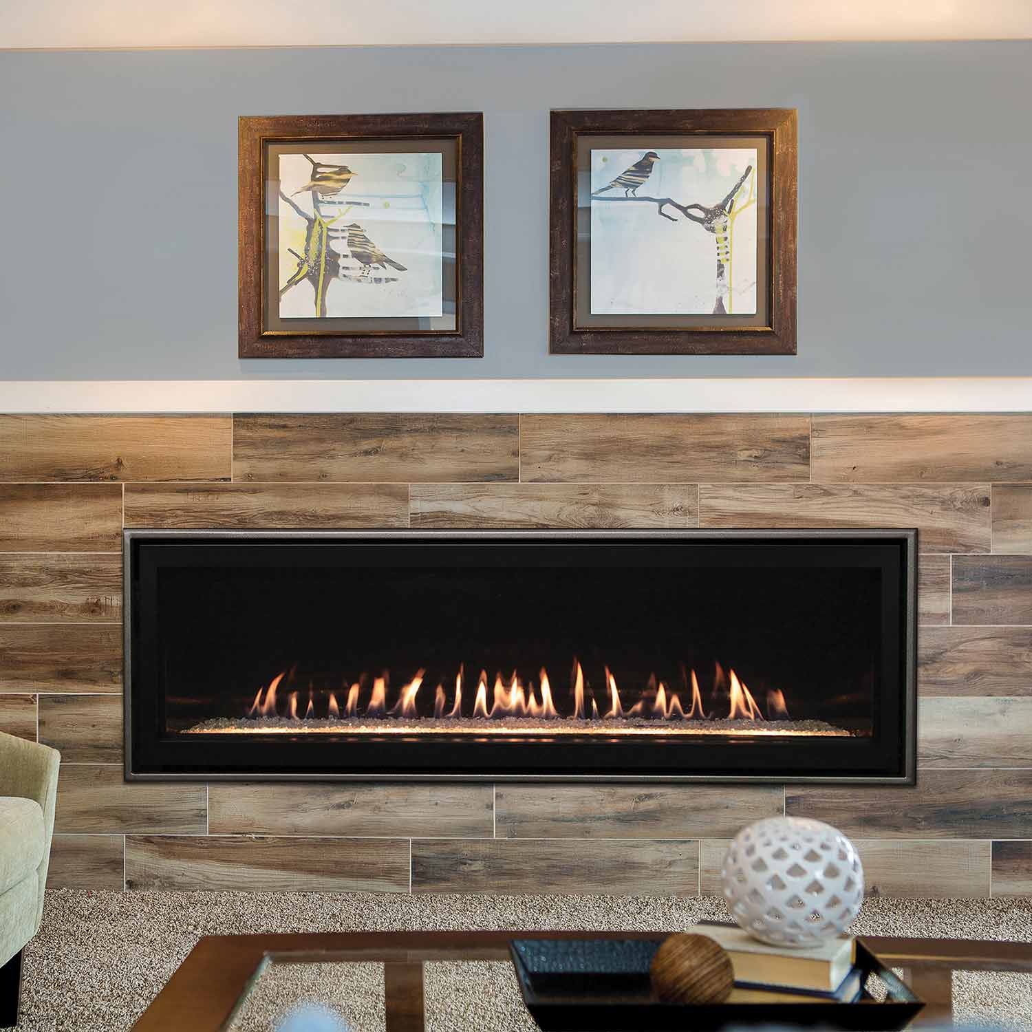 White Mountain Hearth DVLL60 Boulevard Direct Vent Linear Fireplace, 60-Inches