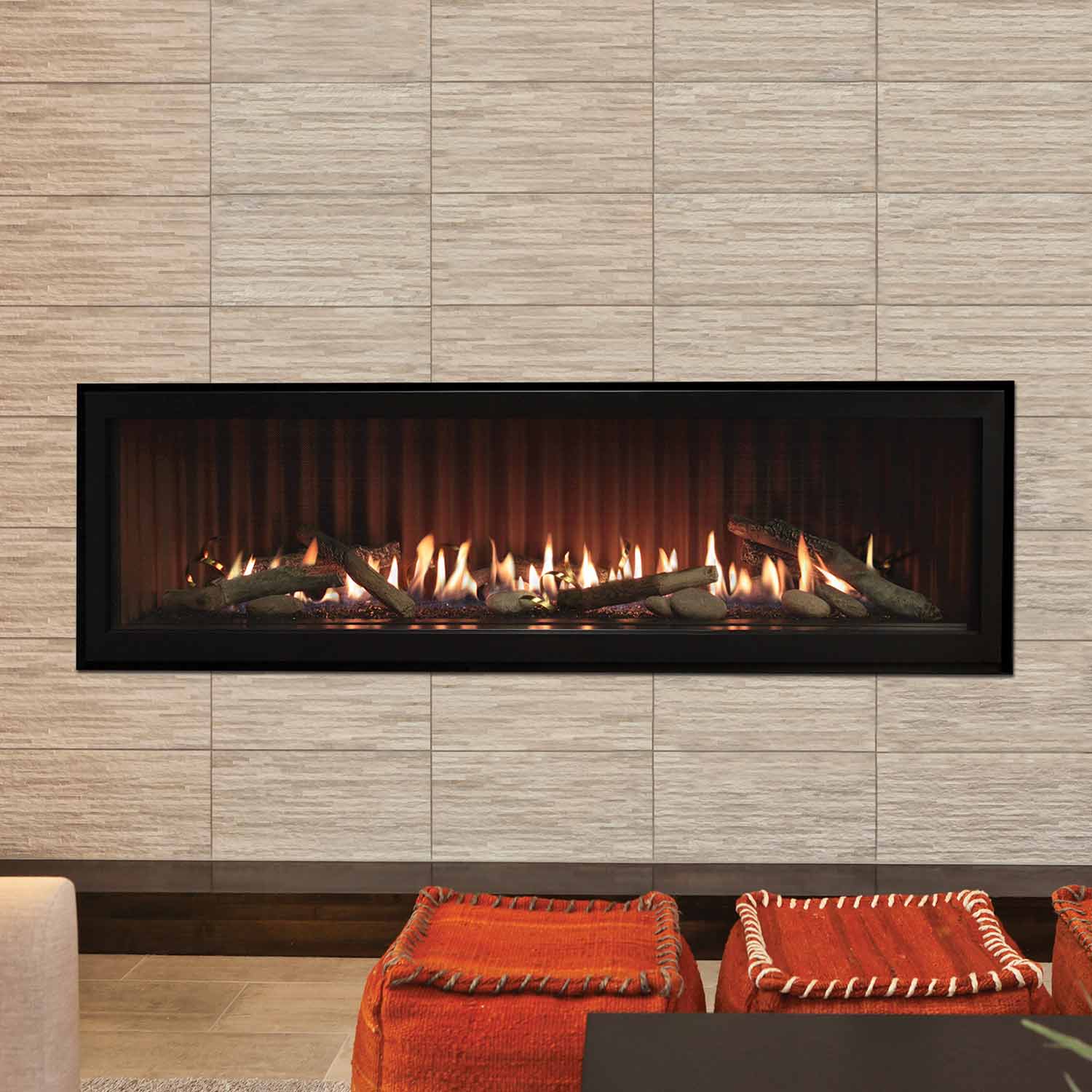 White Mountain Hearth DVLL60 Boulevard Direct Vent Linear Fireplace, 60-Inches