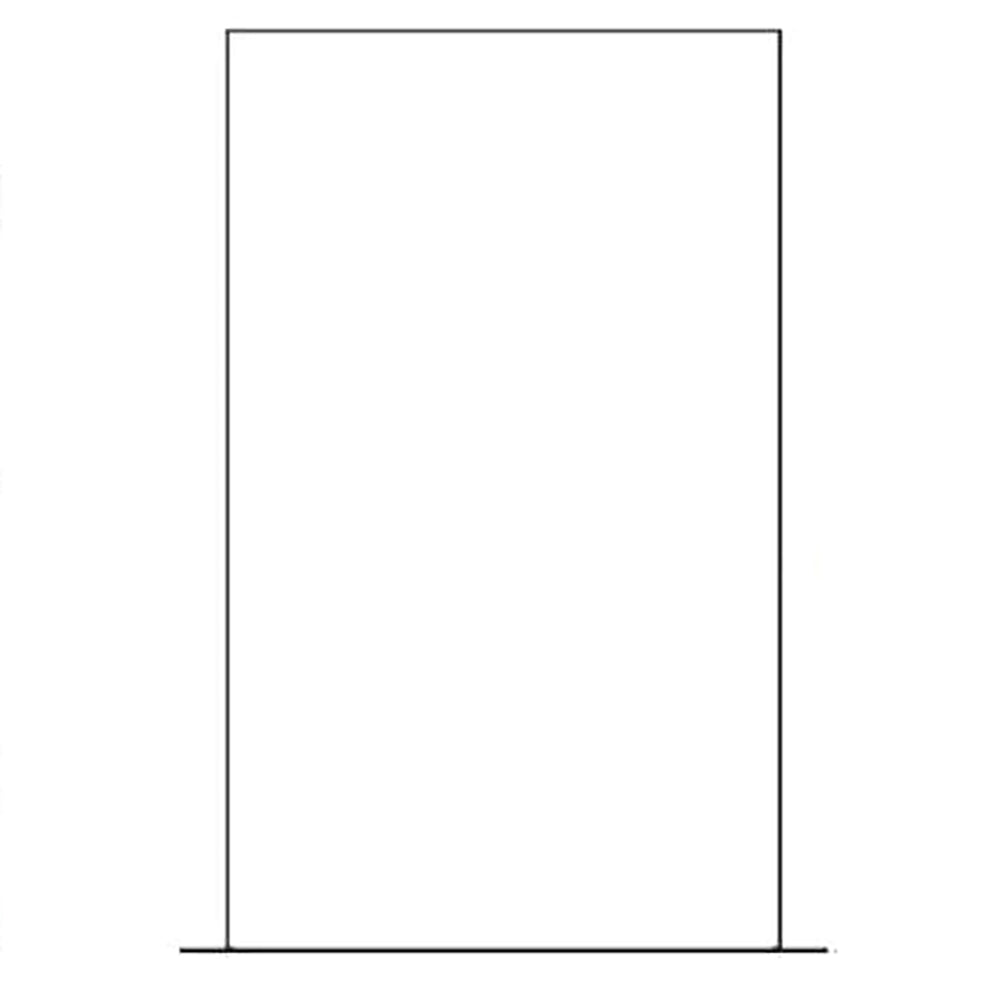 Roof deck underside insulation shield panel, rectangular flat sheet