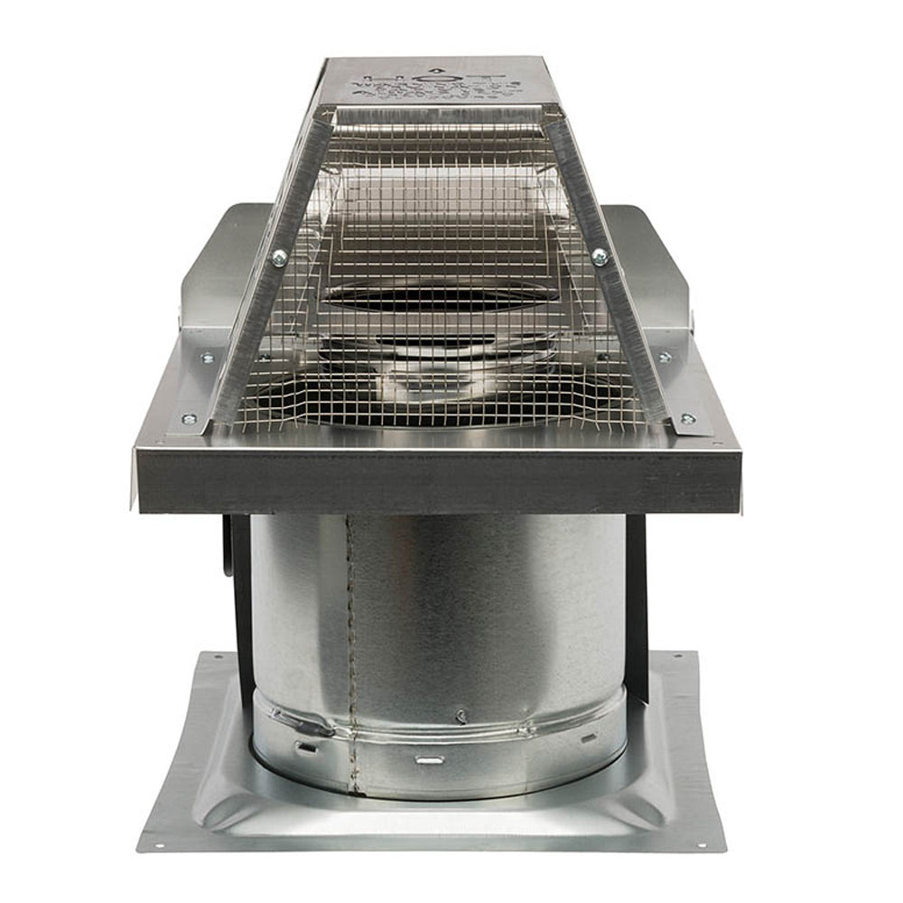 Stainless steel termination cap with protective wire mesh and mounting base