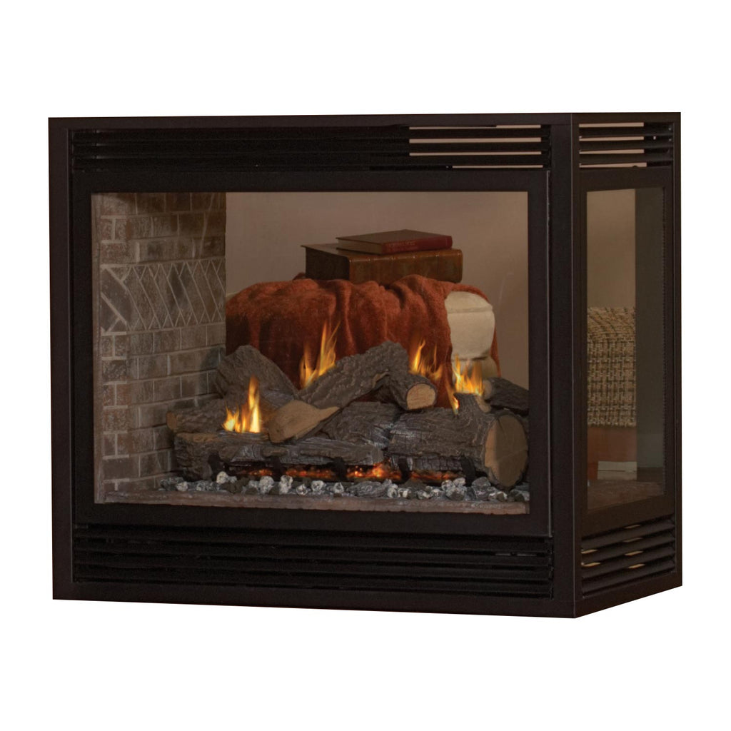 White Mountain Hearth DVP36P Tahoe Direct Vent Premium Peninsula Gas Fireplace, 36-Inches
