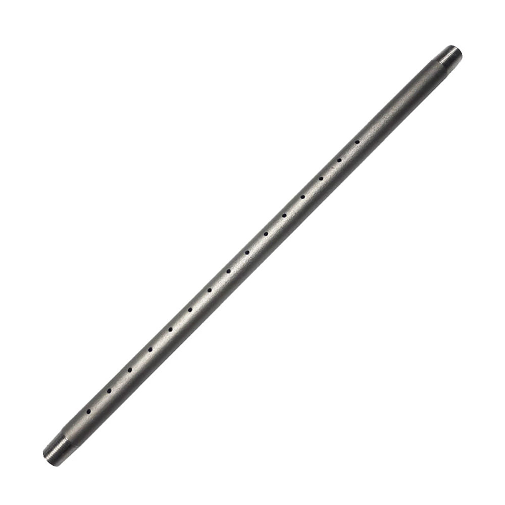Stainless steel gas fireplace log lighter burner pipe with air holes