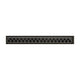 Decorative fireplace louver panel with arched semicircle grille, dark metal frame