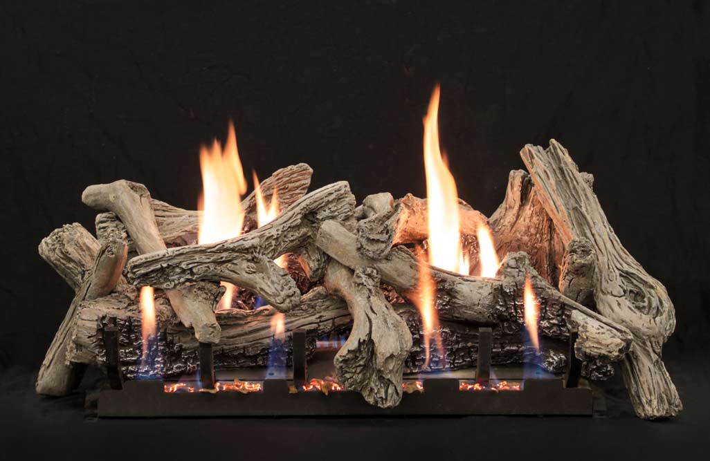 White Mountain Hearth LSxxCD Burncrete Driftwood Gas Logs Only