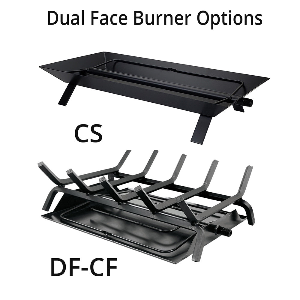 Rasmussen DF-WB-Kit Double Sided Birch Series Complete Fireplace Log Set