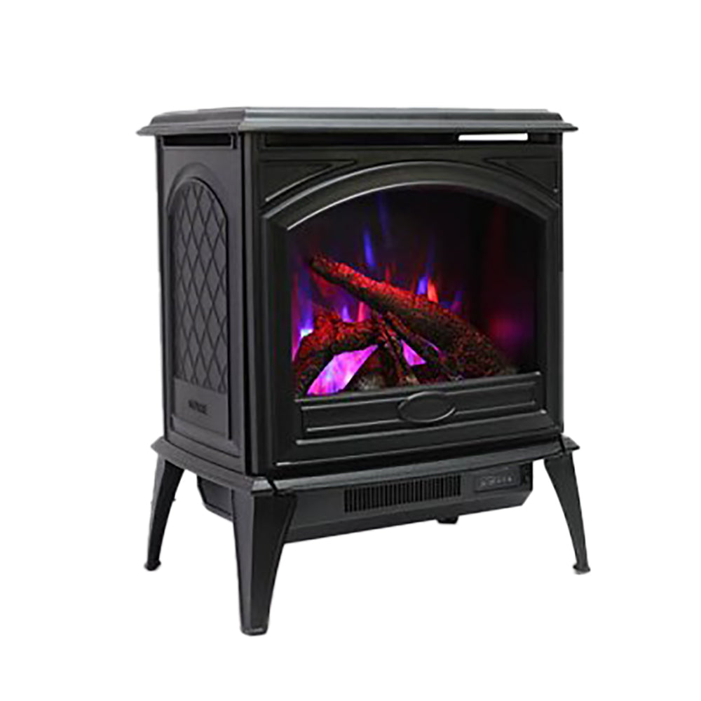 Sierra Flame by Amantii Freestand Series Cast Iron 50-Inch Electric Fireplace with Logs