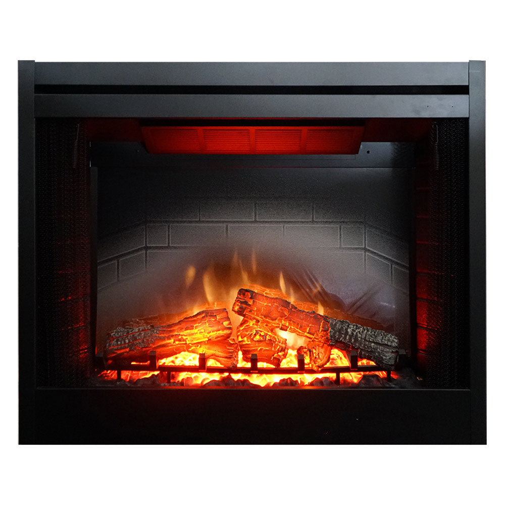 White Mountain Hearth Nexfire 39-Inch Traditional Electric Fireplace with Inner Glow Log Set and Brick Liner