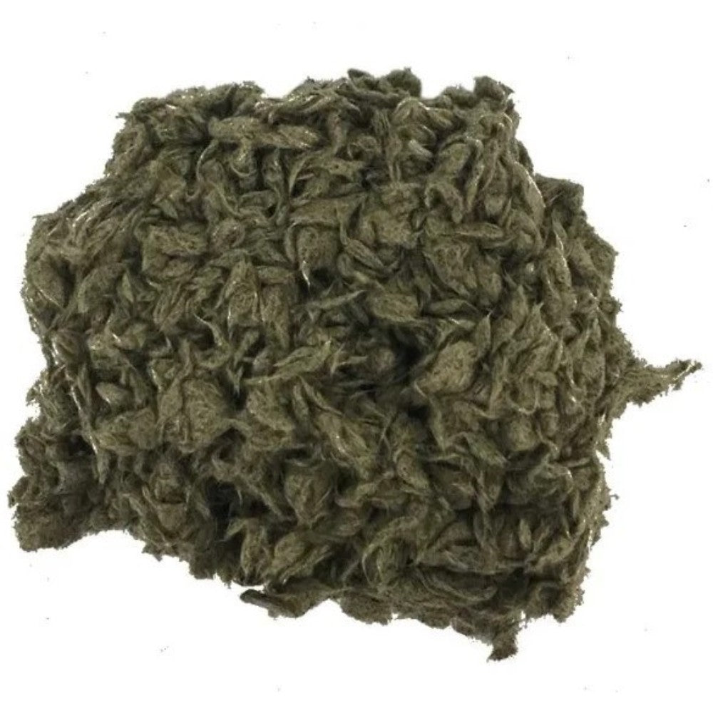 Olive-green decorative ember glow fiber mound