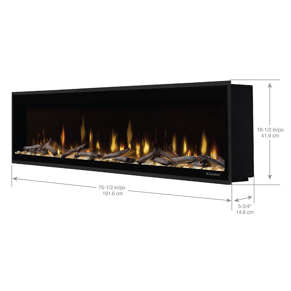 Dimplex Ignite Evolve 74-inch Built-in Linear Electric Fireplace