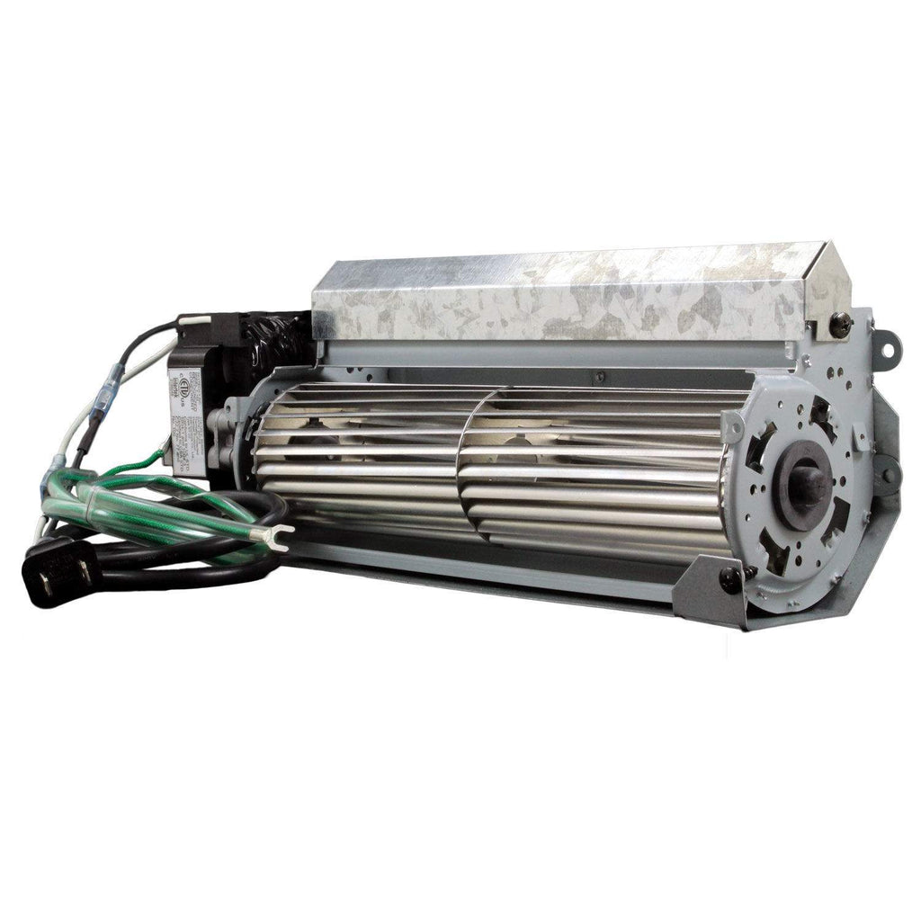 Skytech replacement fan unit showing metal grille, fan motor and wiring