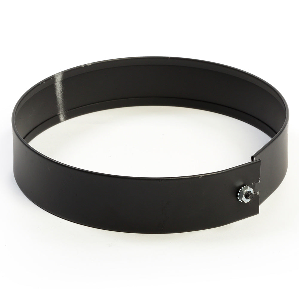 Black 7-inch decorative collar with metal buckle clasp