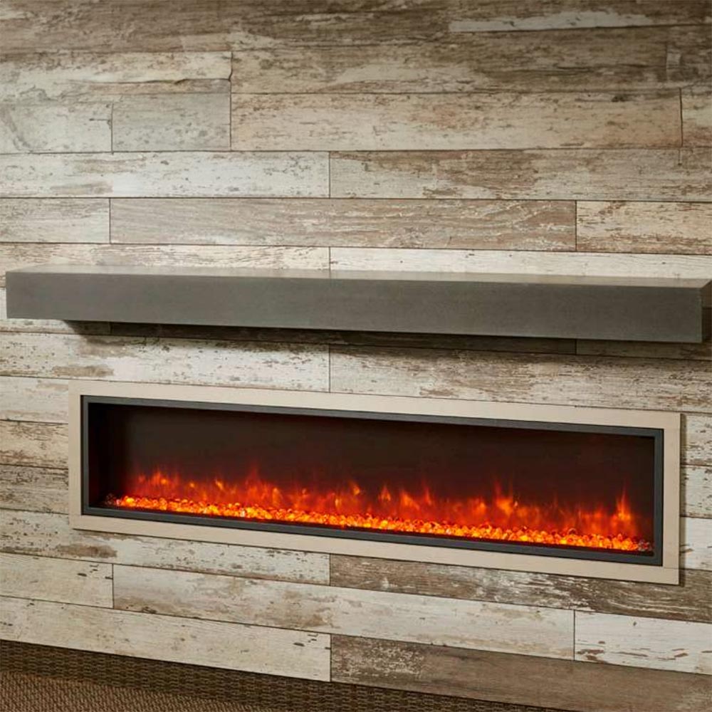 Hearth & Home Technologies 72-Inch Non-Combustible Midnight Mist Mantel Shelf
