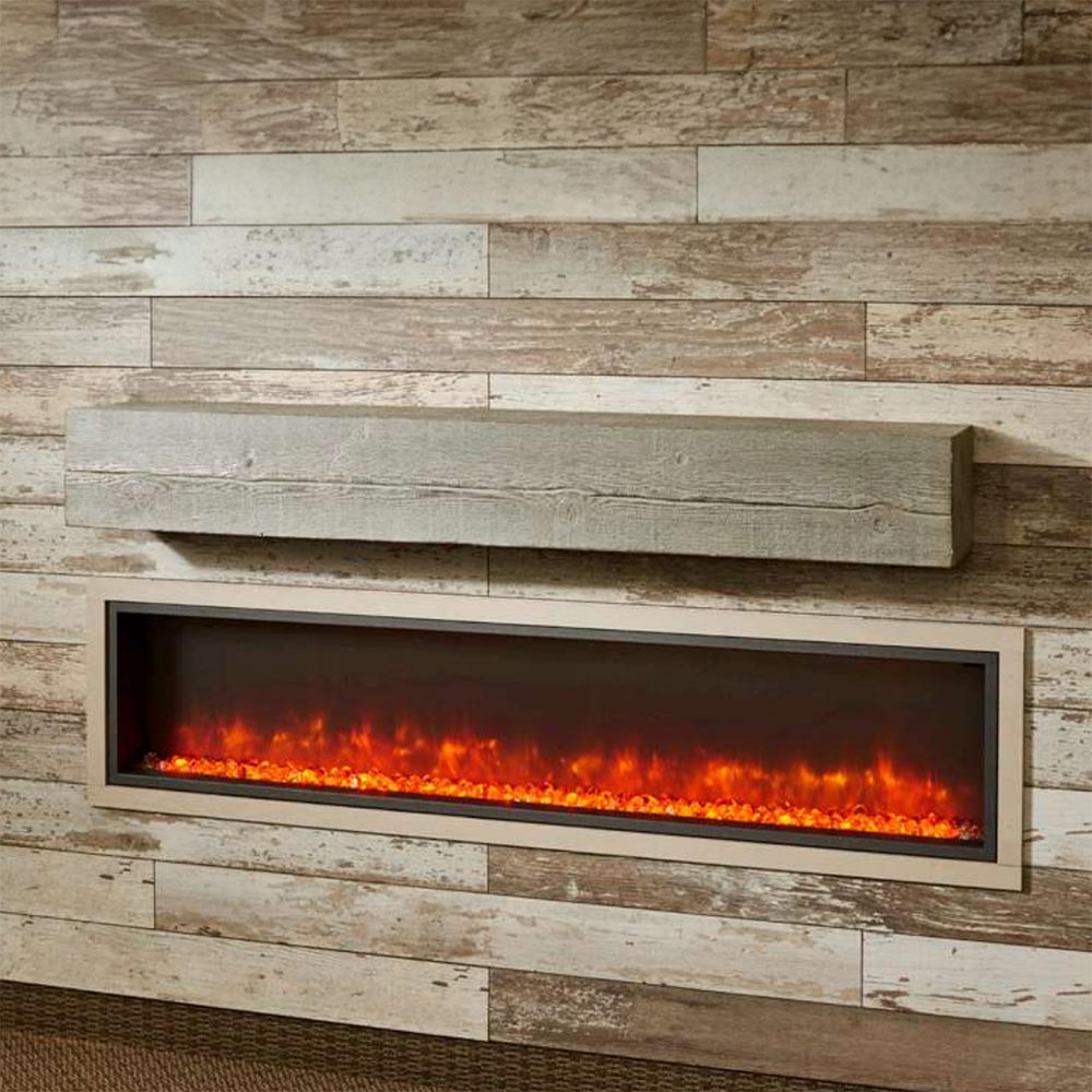 Hearth & Home Technologies 72-Inch Non-Combustible Washed Cedar Mantel Shelf