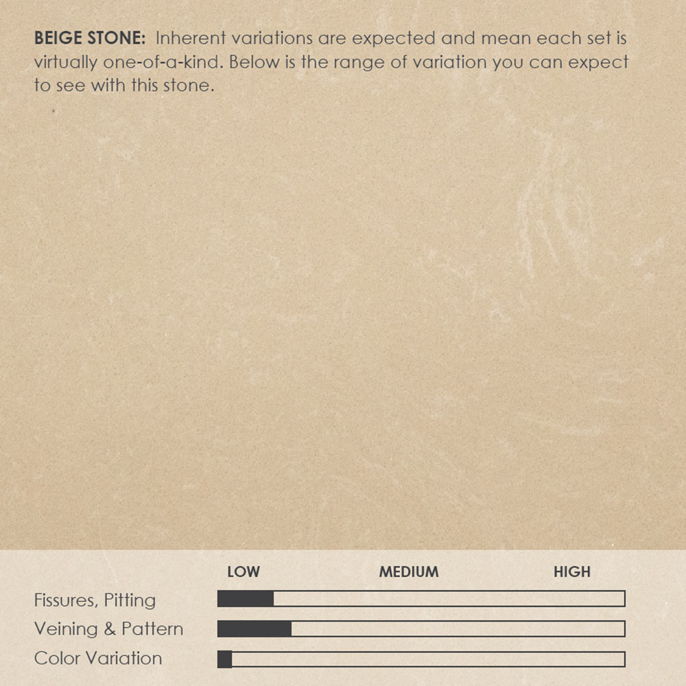 Hearth & Home Technologies 57-Inch Beige Stone Surround with Stone Floor