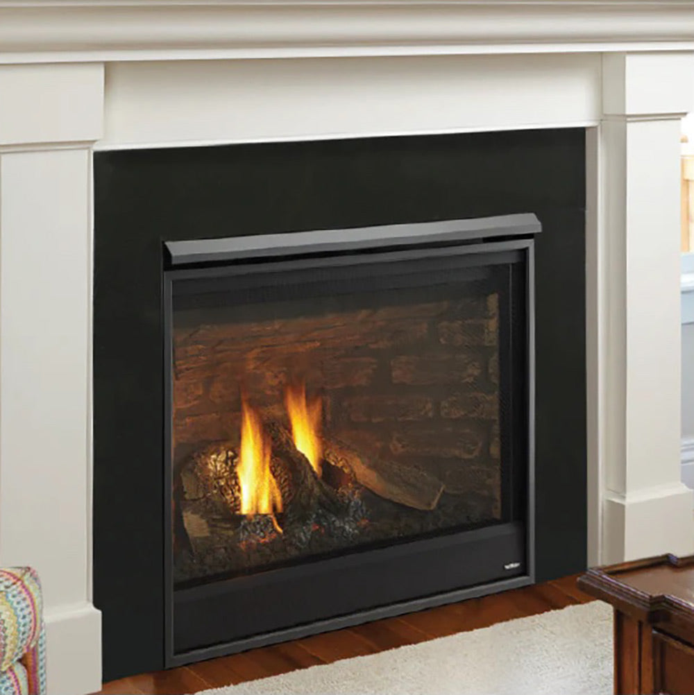 Hearth & Home Technologies 51-Inch Absolute Black Granite Stone Surround with Stone Floor