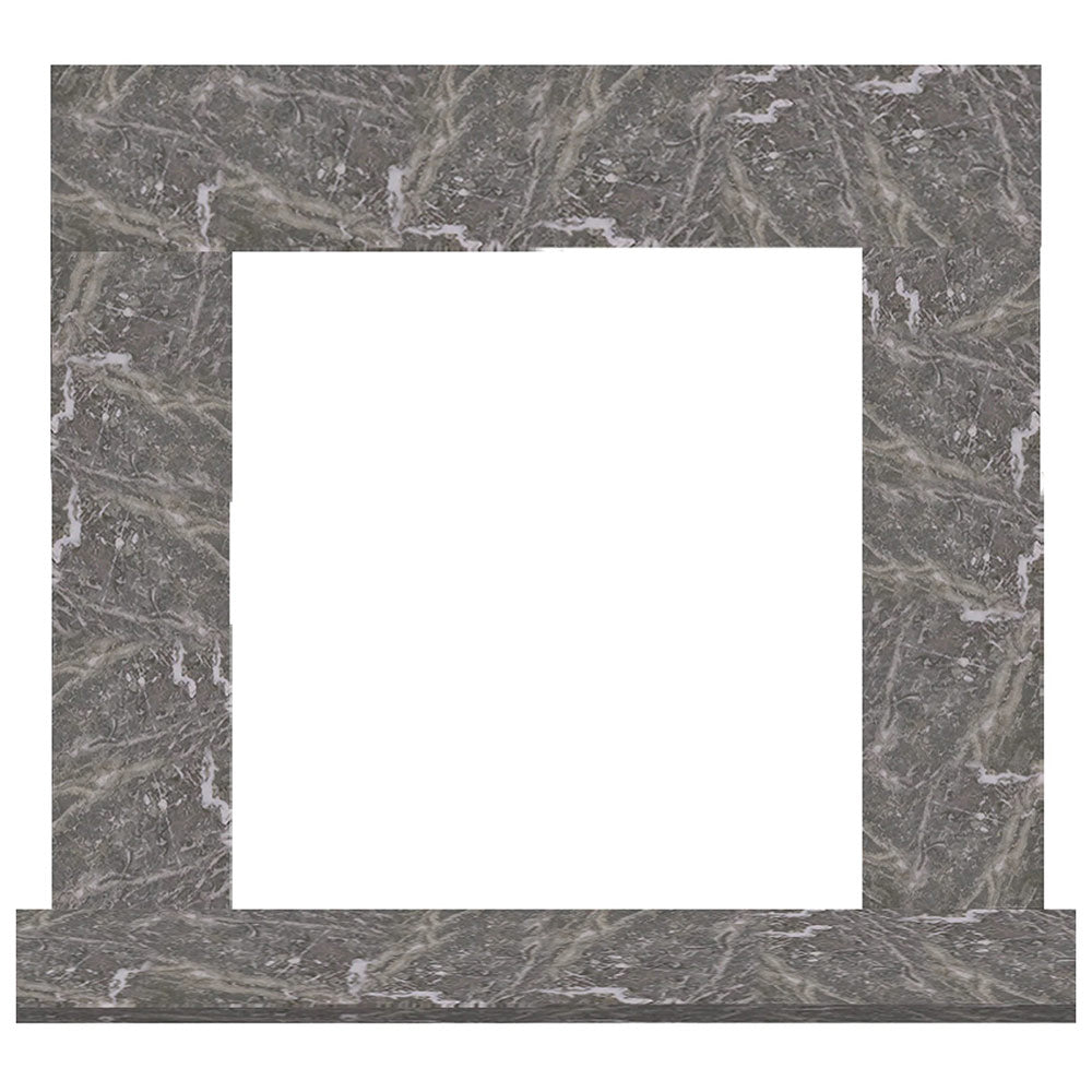 Hearth & Home Technologies 51-Inch Blue Tundra Marble Stone Surround with Stone Floor