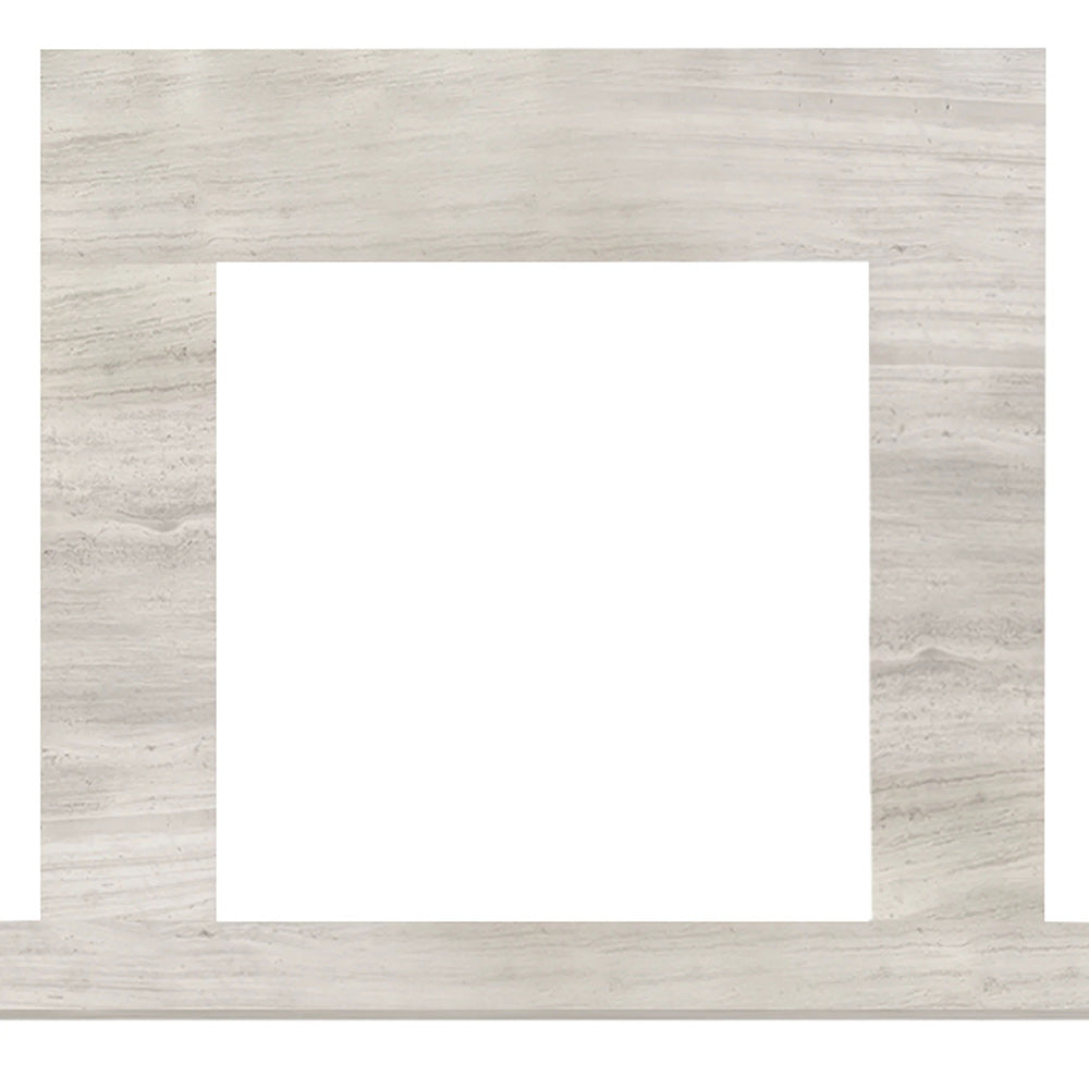Hearth & Home Technologies 51-Inch Driftwood Marble Stone Surround with Stone Floor