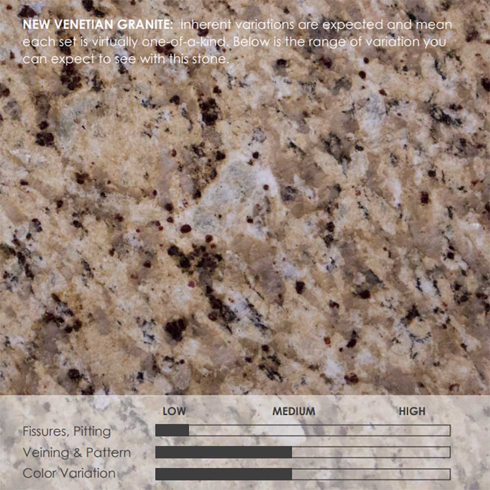 Hearth & Home Technologies 57-Inch New Venetian Granite Stone Surround with Stone Floor