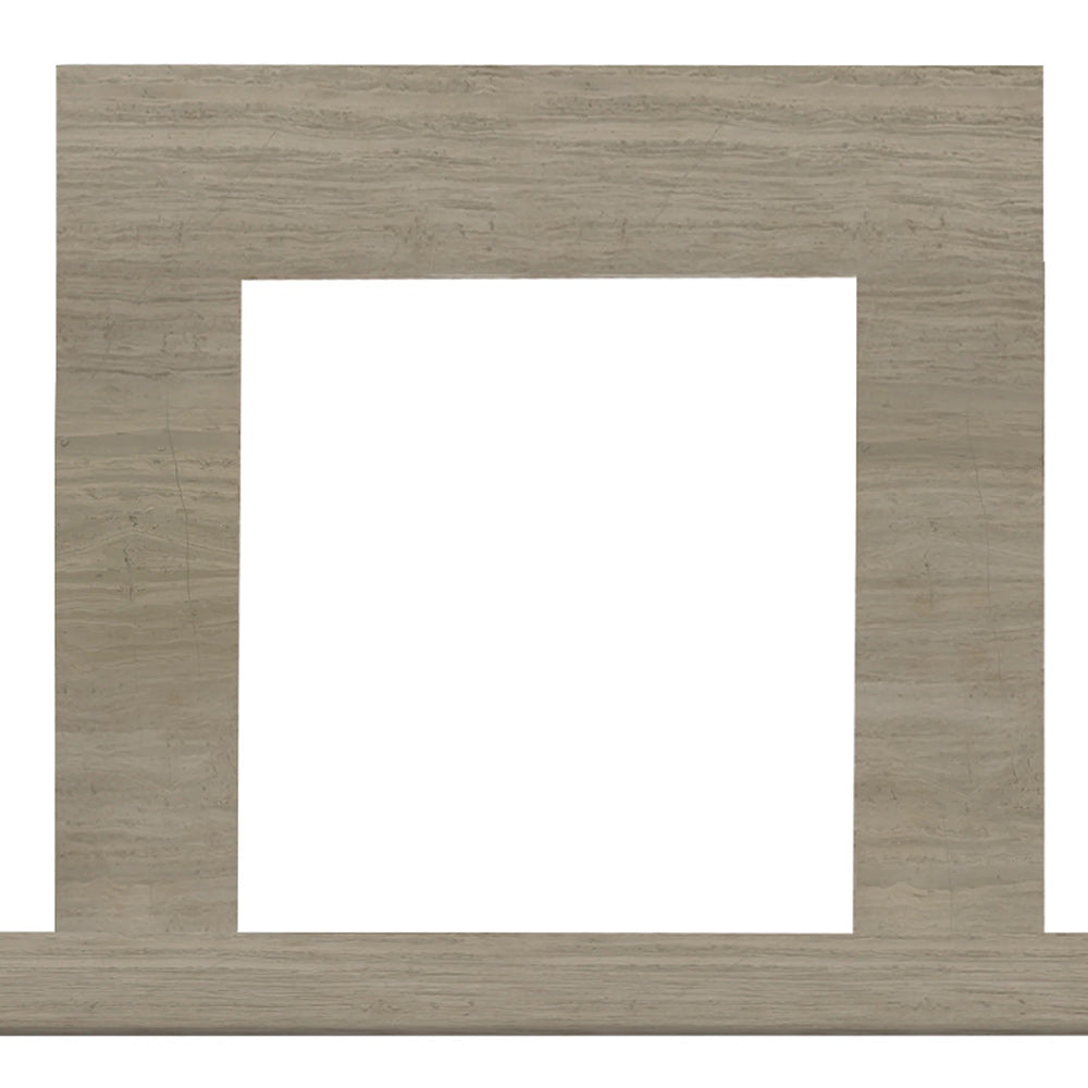 Hearth & Home Technologies 57-Inch Parchwood Marble Stone Surround with Stone Floor