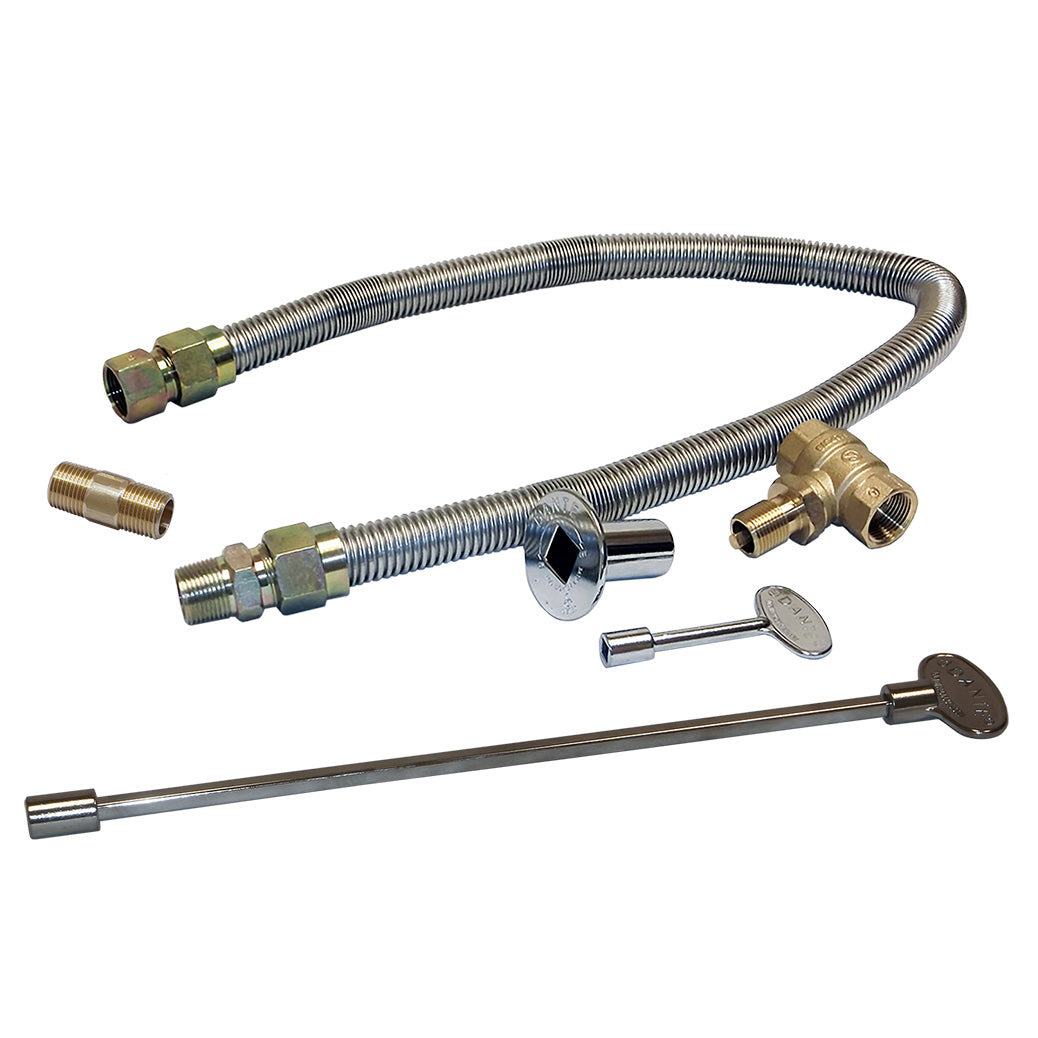 Warming Trends Single Flex Line & Key Valve Kit