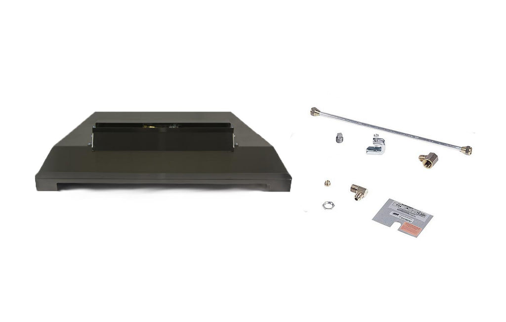 Rasmussen FLB FireLine vented fireplace burner kit with burner base and installation hardware