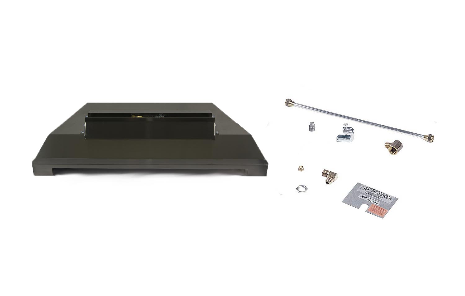 Rasmussen FLB FireLine vented fireplace burner kit with burner base and installation hardware