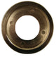 Antique copper floor plate ring with round cutout and four mounting holes
