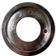 Chrome floor plate ring with round cutout and four mounting holes