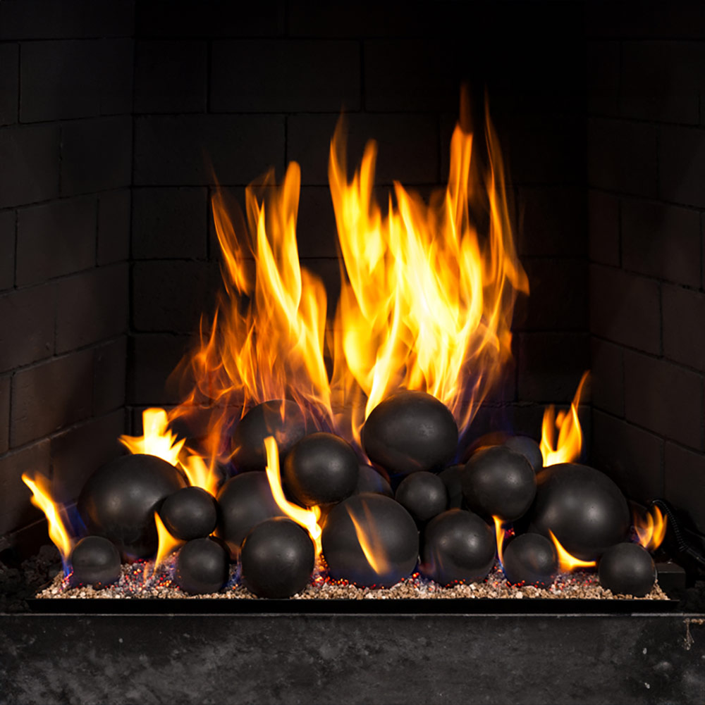 P.FSQ vp#5 （In Flames) Real Fyre FS5 Fyre Spheres, 5 Inch – Fireplaces Direct