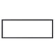1-inch finishing trim frame, low-sheen black, rectangular border