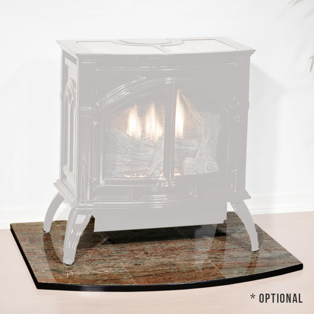 White Mountain Hearth DVP20CC Direct-Vent Cast Iron Stove with Slope Glaze Burner, 20-Inches