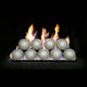 Real Fyre fire spheres set, 5 inch with gray spheres and upward flames